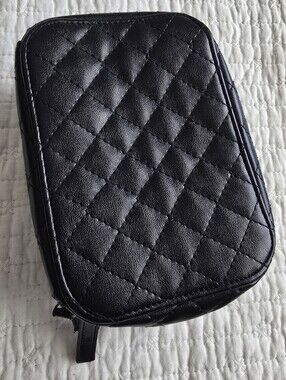 Trish McEvoy Black Quilted Makeup Planner (Small)